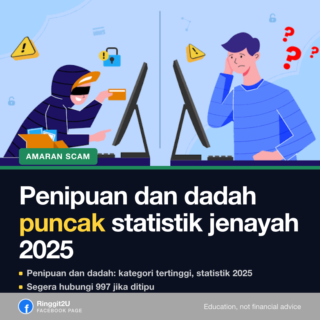Seseorang di meja dapur membuat panggilan telefon kecemasan, penyata bank di hadapannya