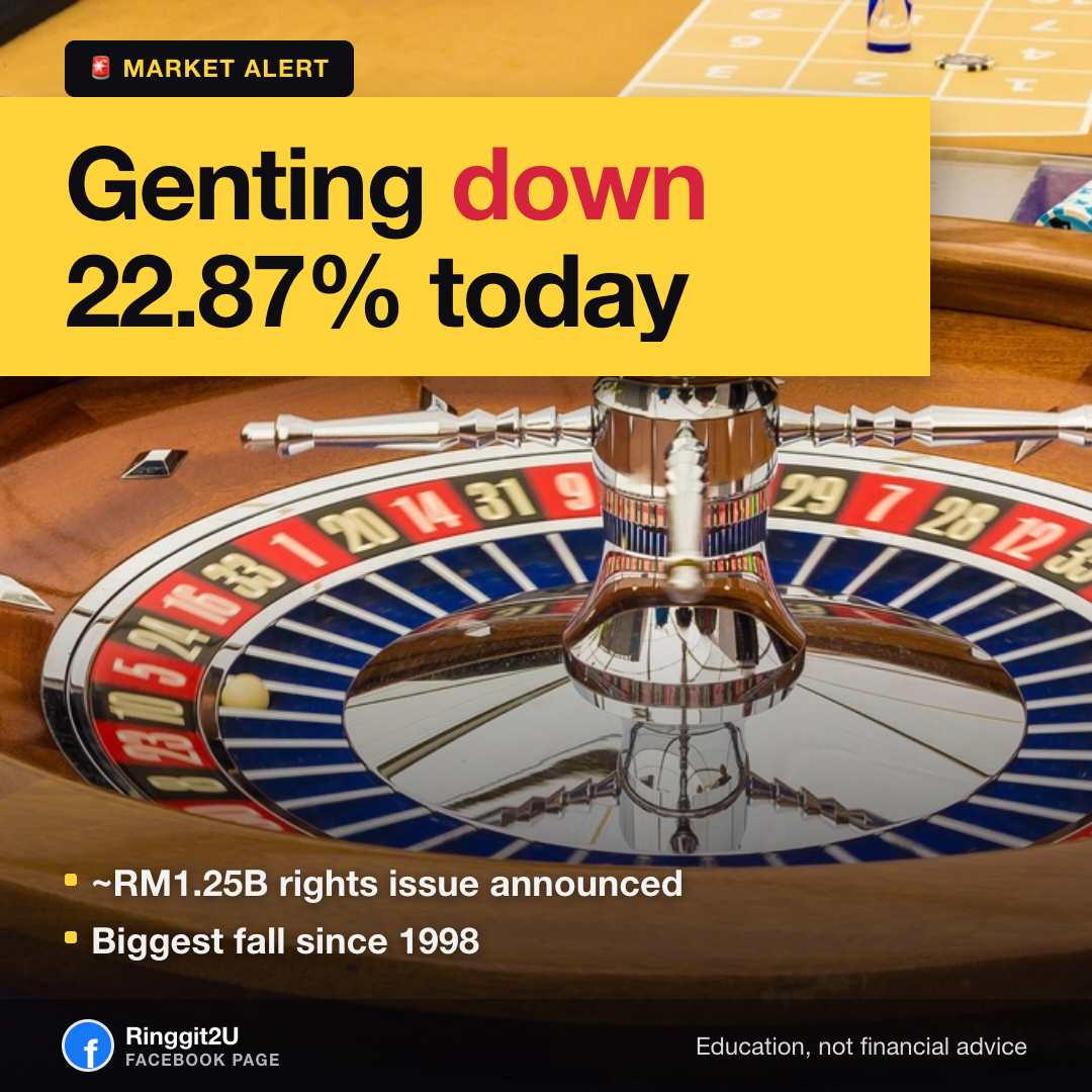 Genting shares crash 17% on RM1.25 billion rights issue - what Malaysian investors and EPF holders need to know