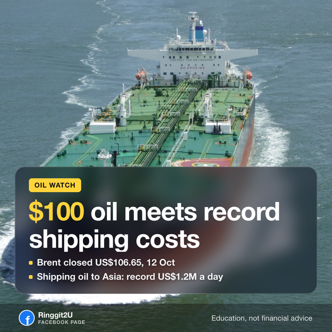 Cargo ship navigating through a strait, symbolizing the global shipping crisis.
