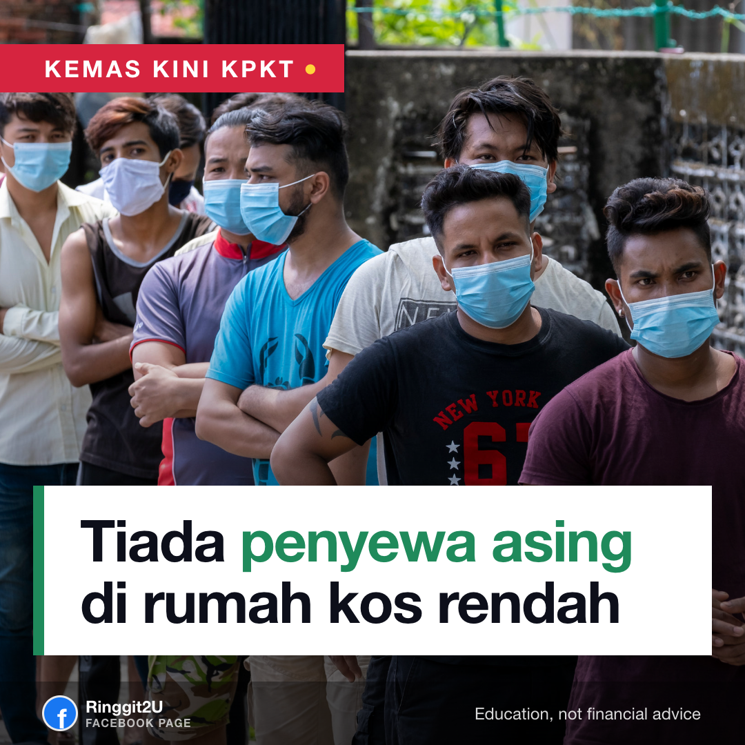 Blok-blok perumahan berbilang tingkat di kawasan perumahan di Malaysia, mewakili kategori rumah kos rendah dan rumah awam yang dikawal oleh peraturan sewa KPKT.