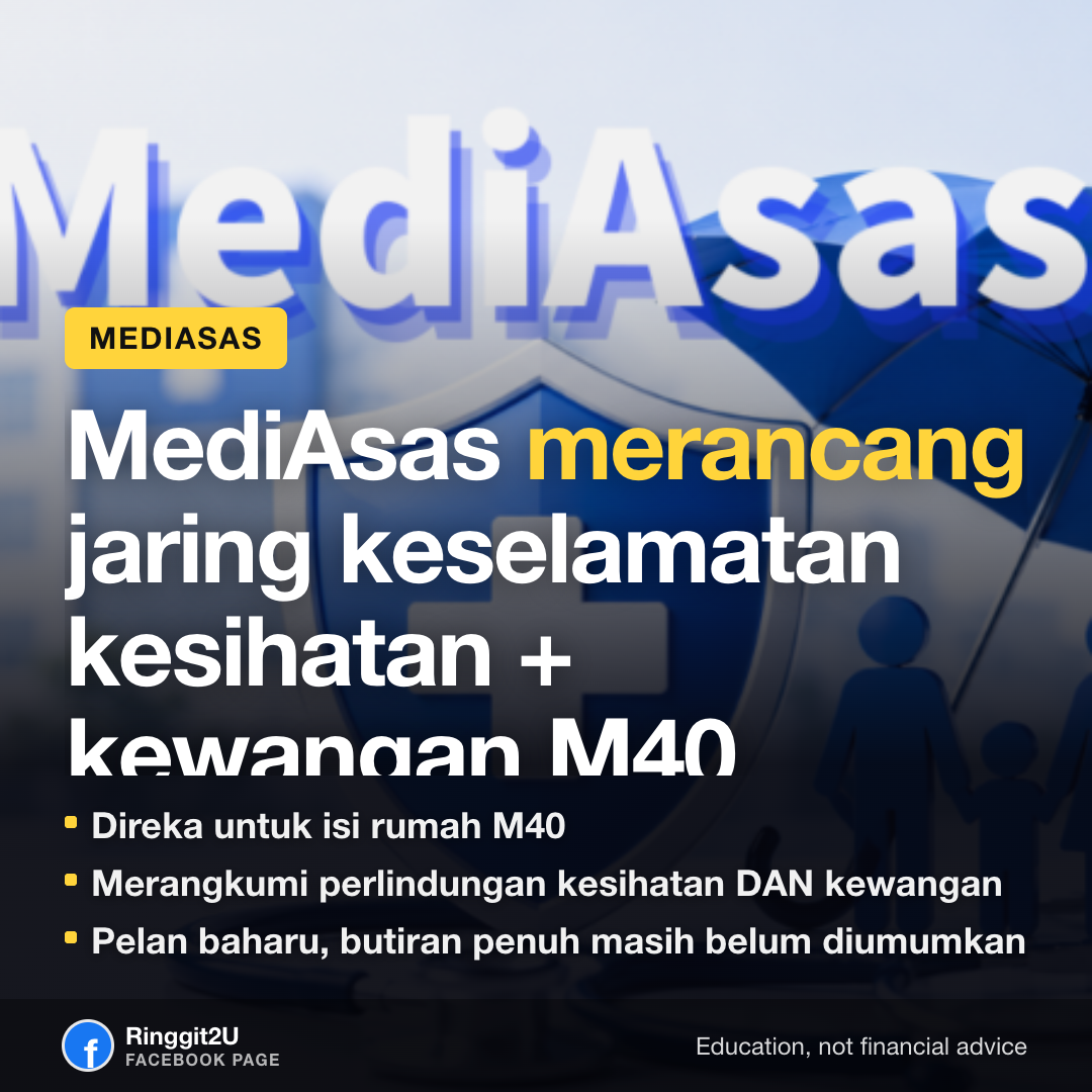 Lorong hospital dengan pesakit, mewakili pelan jaring keselamatan kesihatan dan kewangan MediAsas M40 untuk golongan pendapatan tinggi Malaysia