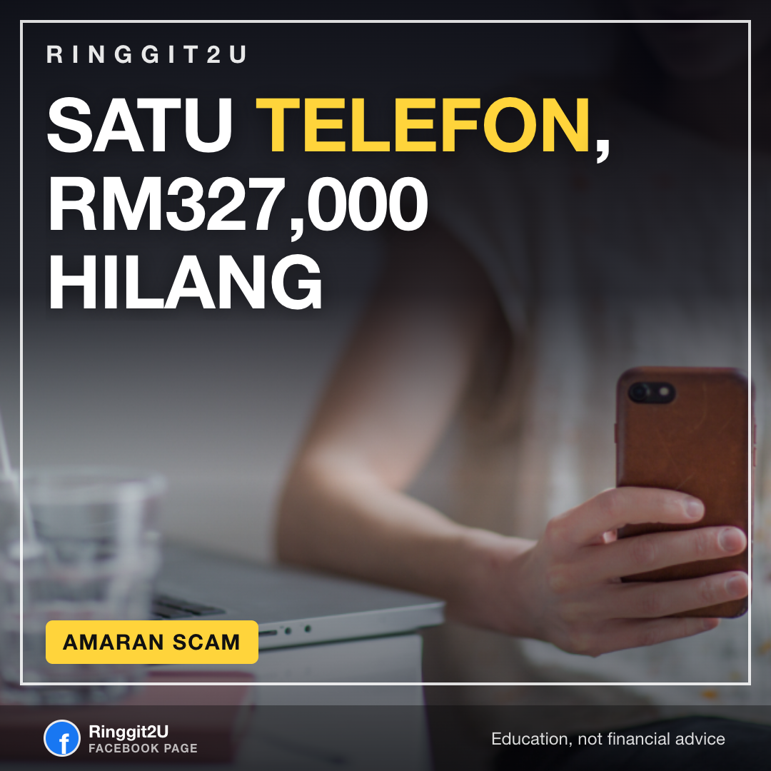 Telefon pejabat di atas meja mewakili scam telefon yang rugi syarikat Malaysia RM327,000