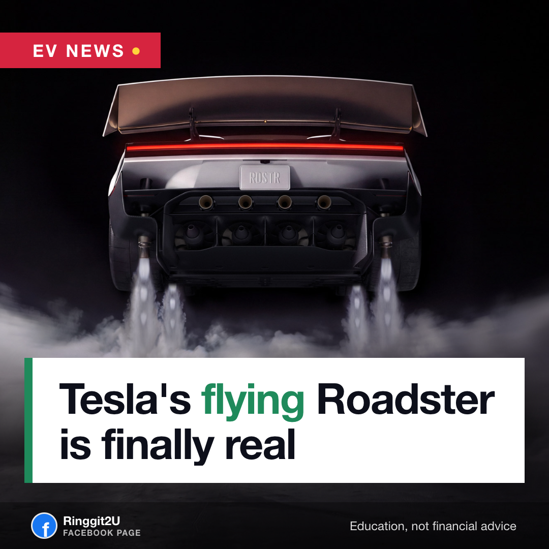 A white Tesla Roadster on a concrete launch pad at SpaceX's McGregor, Texas rocket test site, with thrusters visible in the rear diffuser